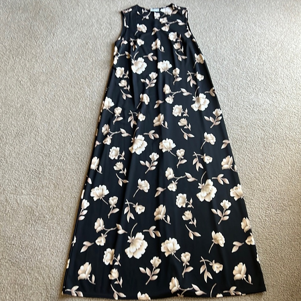 Plus size womens sleeveless maxi dress, by Allison Taylor